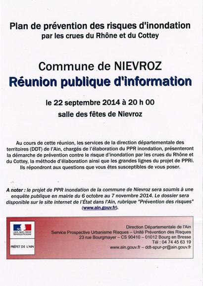 PPRI - Réunion publique d'information