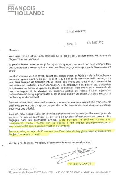 Courrier du 26 mars 2012 Courrier du 26 mars 2012