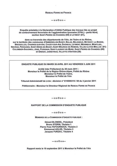 Rapport Commission d'Enquête Rapport Commission d'Enquête