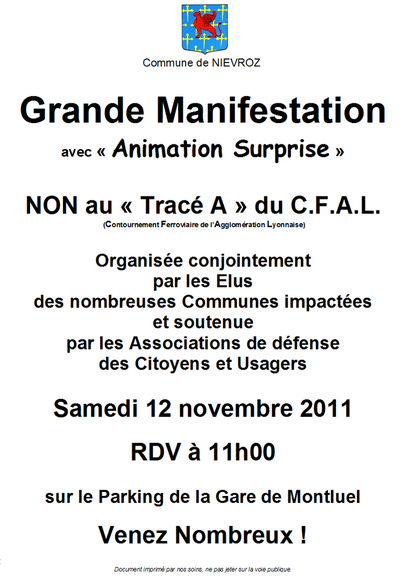 Comme prévu... Grande Manifestation Comme prévu... Grande Manifestation